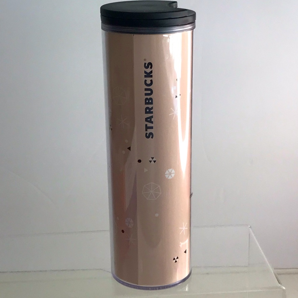 2017 STARBUCKS HO HO HO Holiday Travel Hot Cold Tumbler Pink Cup Mug - 16oz NWOT
